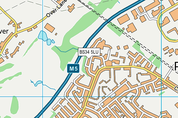 BS34 5LU map - OS VectorMap District (Ordnance Survey)