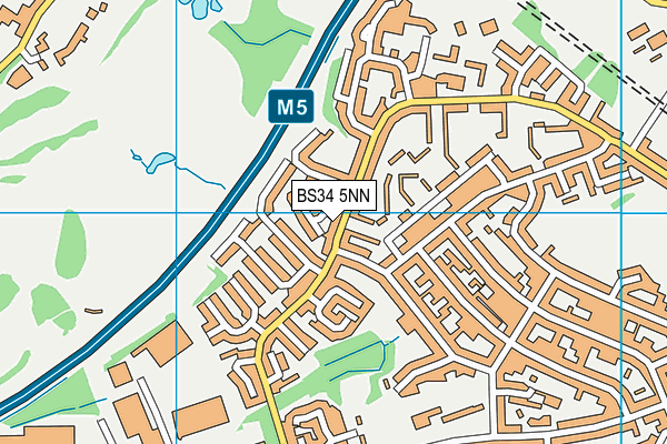 BS34 5NN map - OS VectorMap District (Ordnance Survey)