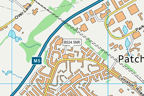 BS34 5NR map - OS VectorMap District (Ordnance Survey)