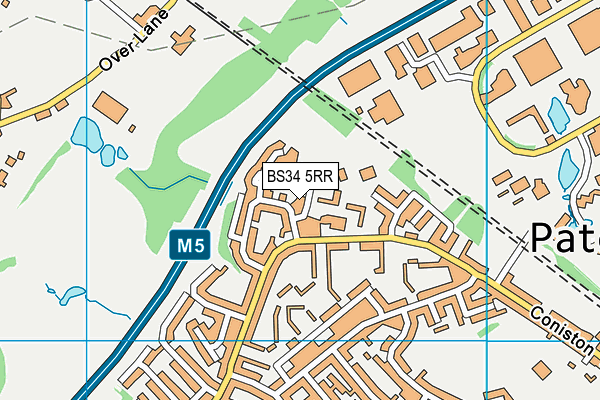 BS34 5RR map - OS VectorMap District (Ordnance Survey)