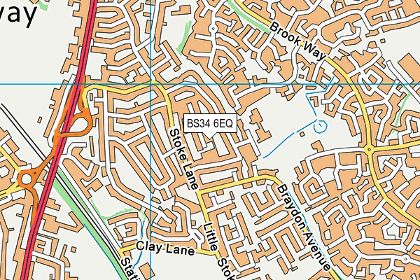 BS34 6EQ map - OS VectorMap District (Ordnance Survey)