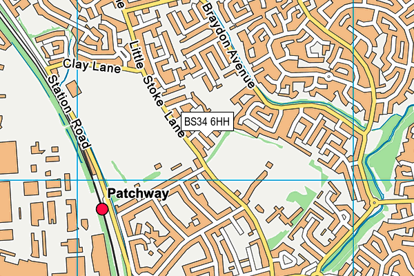 BS34 6HH map - OS VectorMap District (Ordnance Survey)