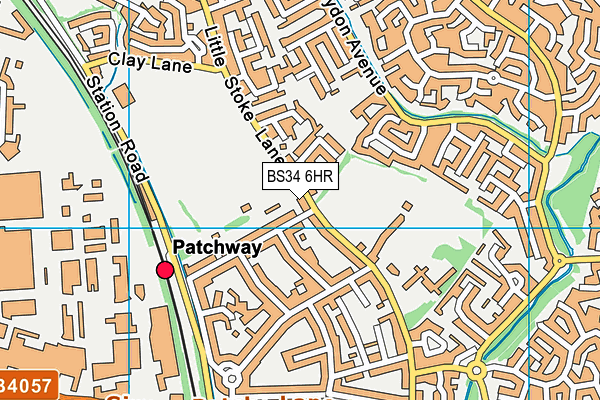 Little Stoke Park map (BS34 6HR) - OS VectorMap District (Ordnance Survey)