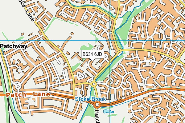 BS34 6JD map - OS VectorMap District (Ordnance Survey)