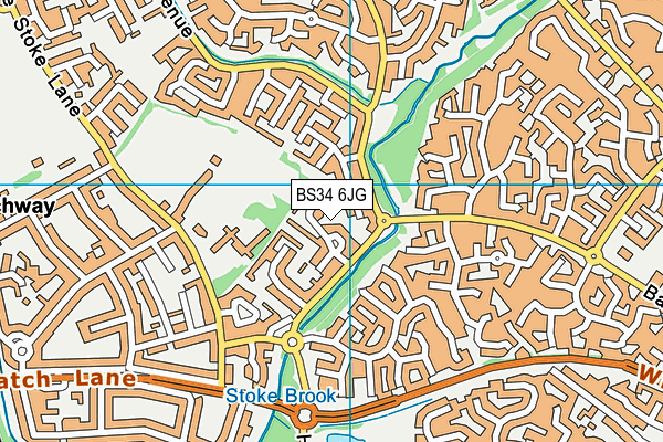 BS34 6JG map - OS VectorMap District (Ordnance Survey)