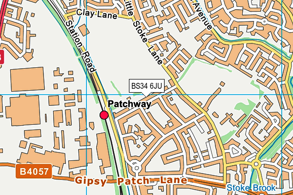 BS34 6JU map - OS VectorMap District (Ordnance Survey)