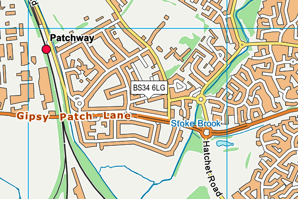 BS34 6LG map - OS VectorMap District (Ordnance Survey)
