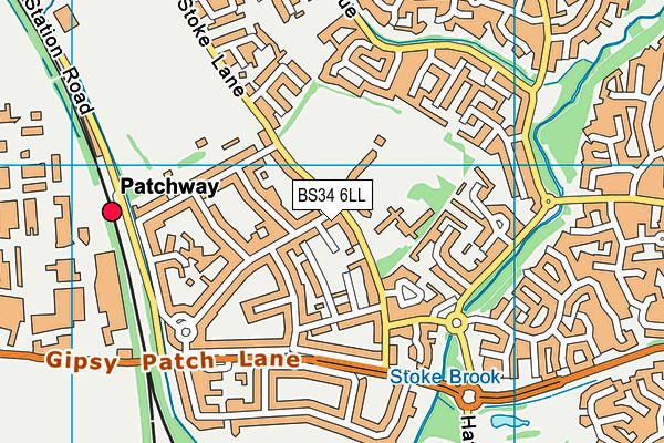 BS34 6LL map - OS VectorMap District (Ordnance Survey)