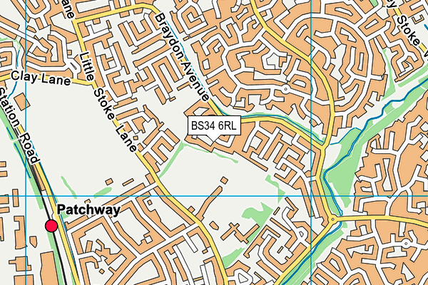 BS34 6RL map - OS VectorMap District (Ordnance Survey)