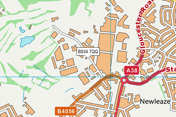 BS34 7QQ map - OS VectorMap District (Ordnance Survey)