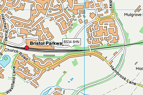 Nuffield Health (Bristol North) map (BS34 8HN) - OS VectorMap District (Ordnance Survey)