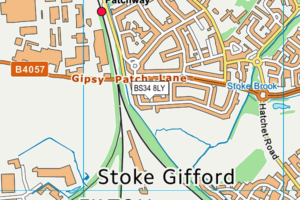 BS34 8LY map - OS VectorMap District (Ordnance Survey)