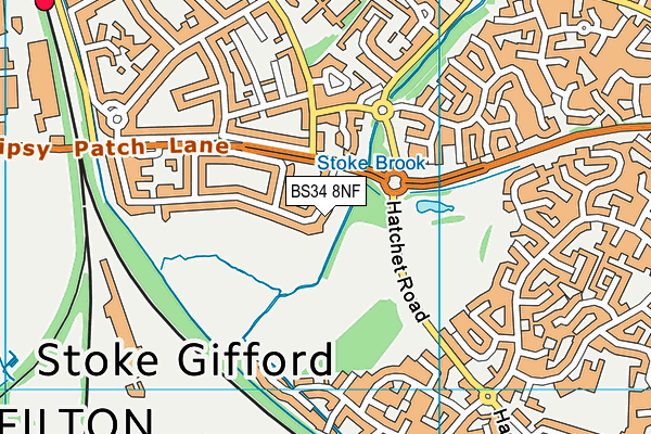 BS34 8NF map - OS VectorMap District (Ordnance Survey)