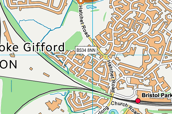 BS34 8NN map - OS VectorMap District (Ordnance Survey)