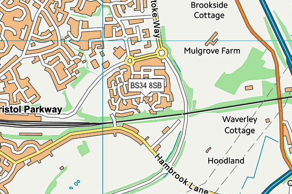 BS34 8SB map - OS VectorMap District (Ordnance Survey)