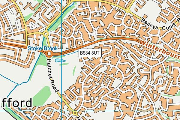 BS34 8UT map - OS VectorMap District (Ordnance Survey)