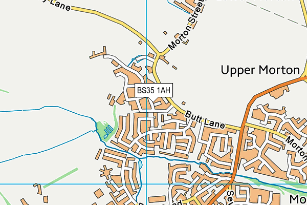 BS35 1AH map - OS VectorMap District (Ordnance Survey)