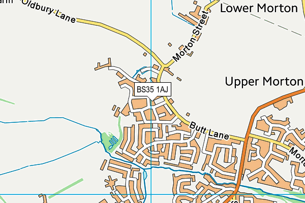 BS35 1AJ map - OS VectorMap District (Ordnance Survey)