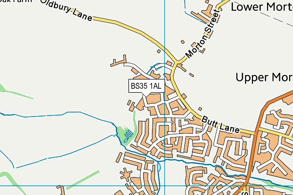 BS35 1AL map - OS VectorMap District (Ordnance Survey)