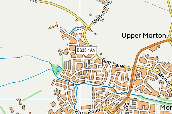 BS35 1AN map - OS VectorMap District (Ordnance Survey)