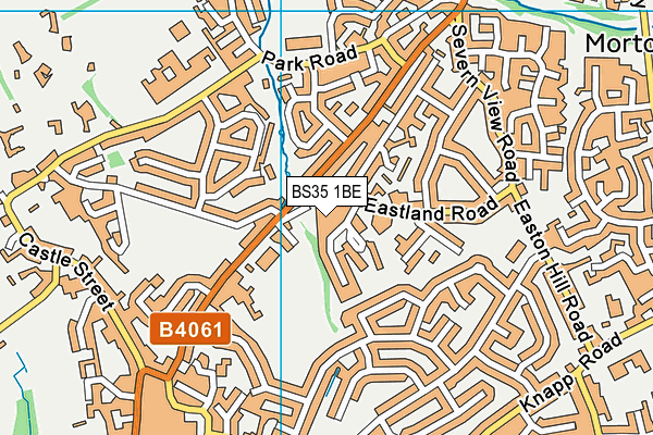 BS35 1BE map - OS VectorMap District (Ordnance Survey)