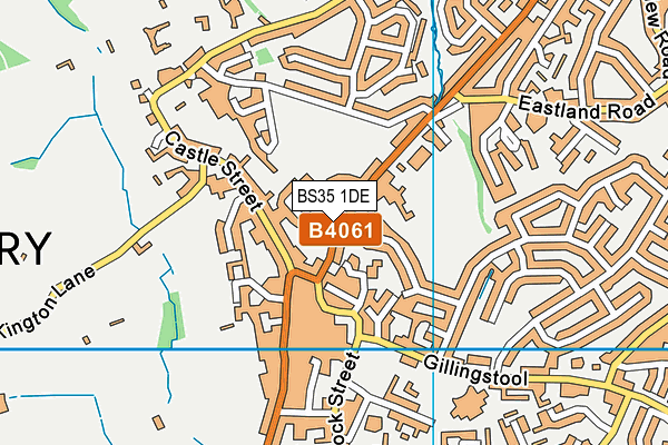 BS35 1DE map - OS VectorMap District (Ordnance Survey)