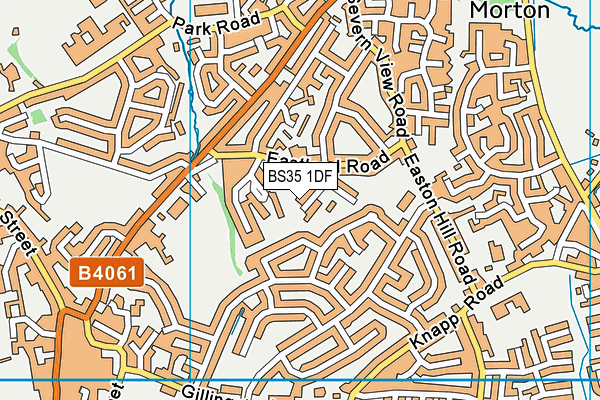 BS35 1DF map - OS VectorMap District (Ordnance Survey)