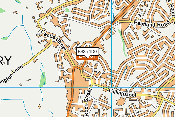 BS35 1DG map - OS VectorMap District (Ordnance Survey)