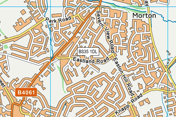 BS35 1DL map - OS VectorMap District (Ordnance Survey)