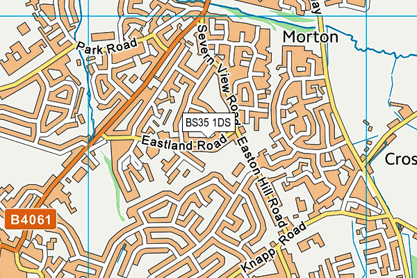 BS35 1DS map - OS VectorMap District (Ordnance Survey)