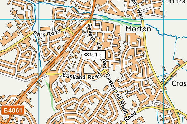 BS35 1DT map - OS VectorMap District (Ordnance Survey)