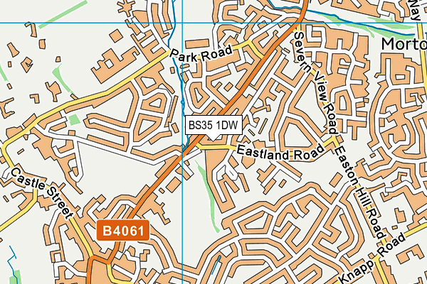 BS35 1DW map - OS VectorMap District (Ordnance Survey)