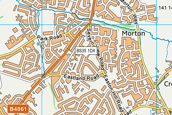 BS35 1DX map - OS VectorMap District (Ordnance Survey)