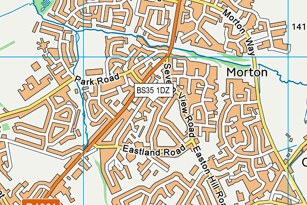 BS35 1DZ map - OS VectorMap District (Ordnance Survey)