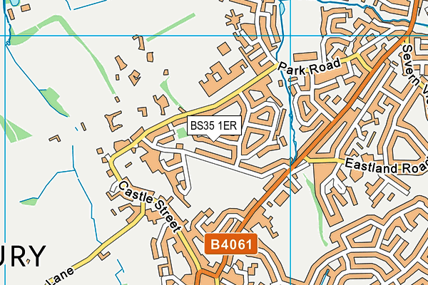 BS35 1ER map - OS VectorMap District (Ordnance Survey)