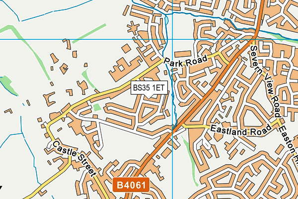 BS35 1ET map - OS VectorMap District (Ordnance Survey)