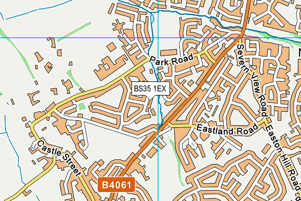 BS35 1EX map - OS VectorMap District (Ordnance Survey)