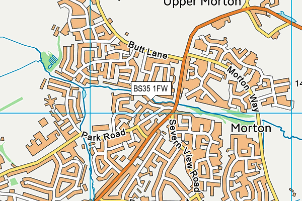 BS35 1FW map - OS VectorMap District (Ordnance Survey)