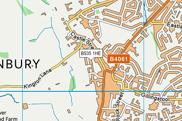 BS35 1HE map - OS VectorMap District (Ordnance Survey)
