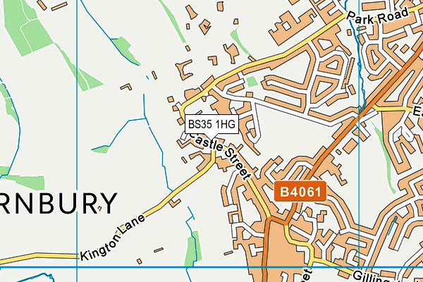 BS35 1HG map - OS VectorMap District (Ordnance Survey)