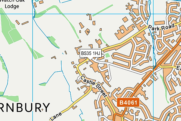 BS35 1HJ map - OS VectorMap District (Ordnance Survey)