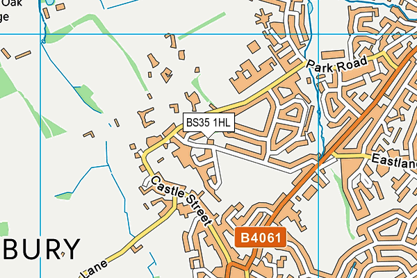 BS35 1HL map - OS VectorMap District (Ordnance Survey)