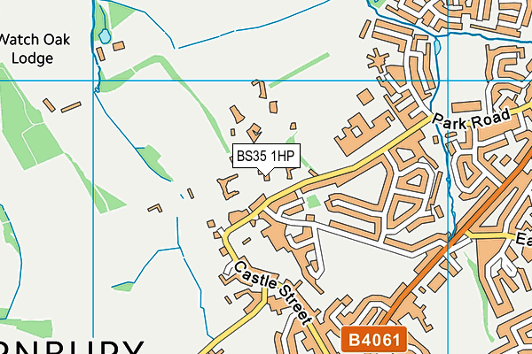 Sheiling School map (BS35 1HP) - OS VectorMap District (Ordnance Survey)