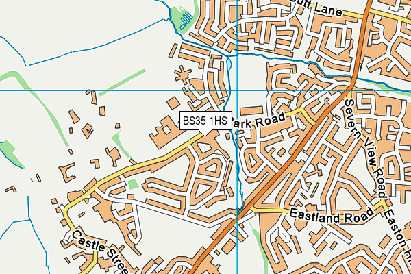 BS35 1HS map - OS VectorMap District (Ordnance Survey)