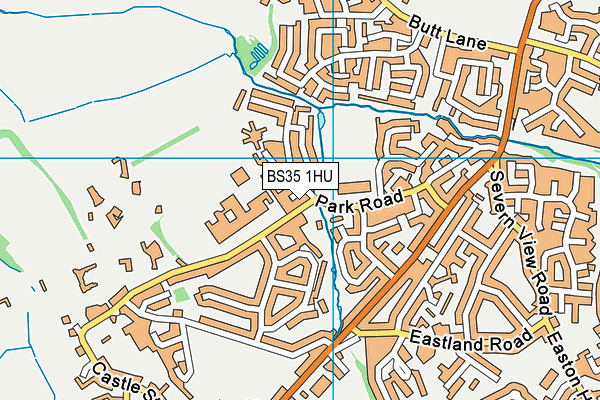 BS35 1HU map - OS VectorMap District (Ordnance Survey)