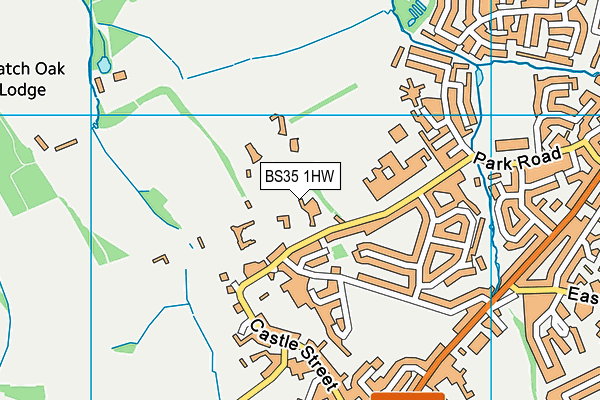 BS35 1HW map - OS VectorMap District (Ordnance Survey)