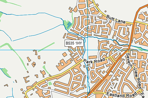 BS35 1HY map - OS VectorMap District (Ordnance Survey)