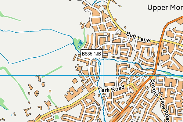 BS35 1JB map - OS VectorMap District (Ordnance Survey)