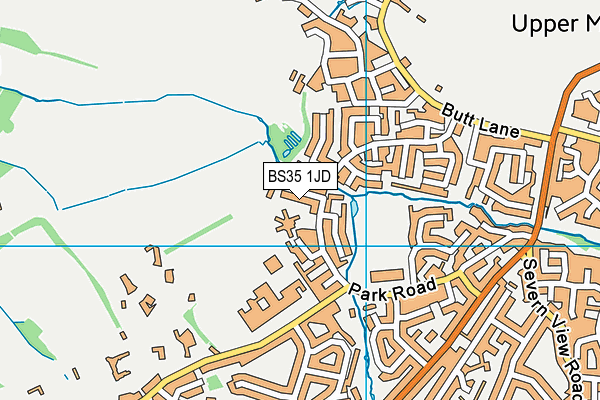 BS35 1JD map - OS VectorMap District (Ordnance Survey)