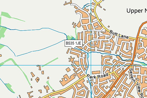 BS35 1JE map - OS VectorMap District (Ordnance Survey)